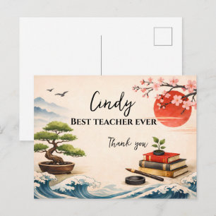 Teacher Thank You Gift   End of School Year Postcard