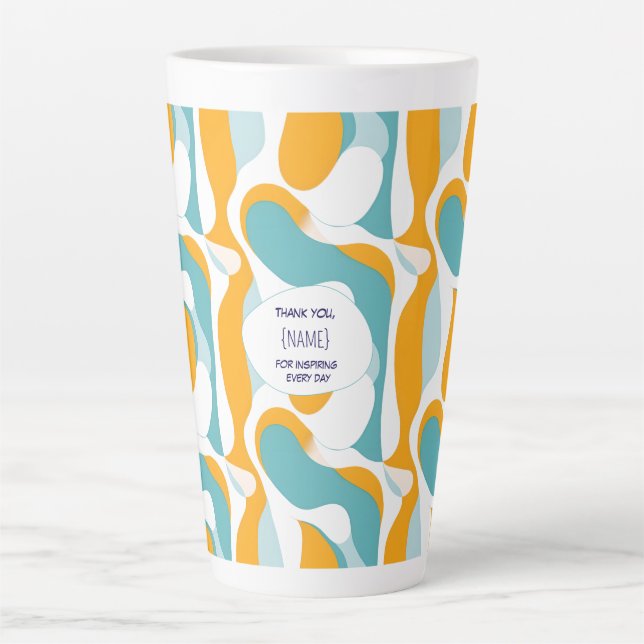 Teacher Thank You –  Personalised Latte Mug (Front)