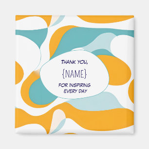 Teacher Thank You –  Personalised Magnet