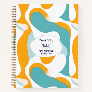 Teacher Thank You –  Personalized Notebook
