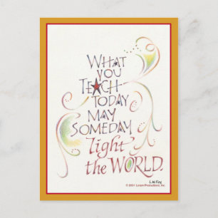 Teacher Thank You Post Card