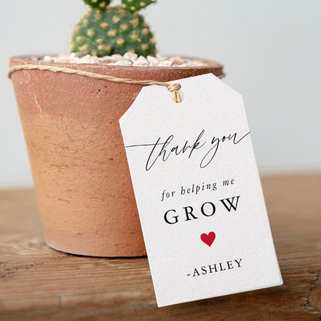 Teacher Thank You SucculentGift  Favour Tags (Creator Uploaded)