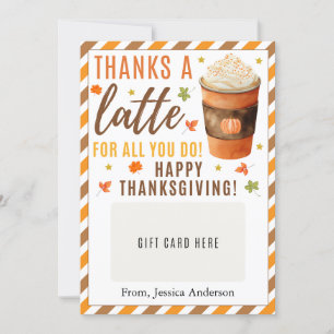 Teacher Thanksgiving Gifts Card Holder Coffee
