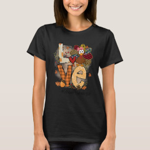 Teacher Thanksgiving Love School Psychologist Cute T-Shirt