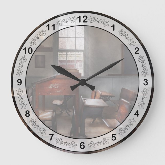 Teacher - The education system Large Clock (Front)