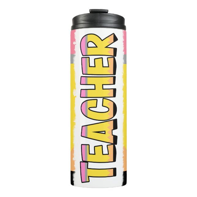 Teacher Themed 20 oz Thermal Tumbler (Front)