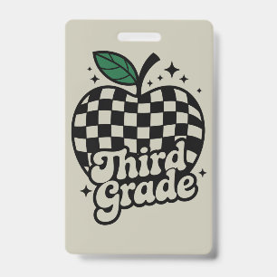 Teacher Third Grade 3rd Back to School ID Badge