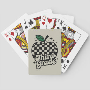 Teacher Third Grade 3rd Back to School Playing Cards