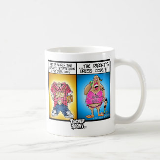 Teacher Toons Dress Code mug