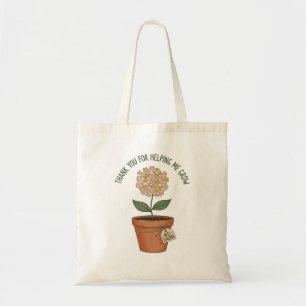 Teacher Tote Bag – Thank You for Helping Me Grow 