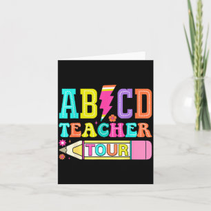 Teacher Tour Back to School New Year First Day of Card