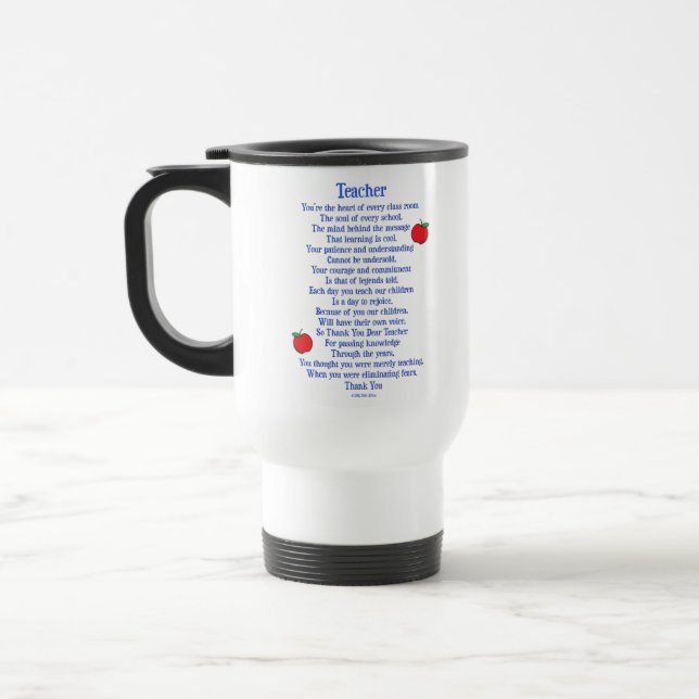 Teacher Travel Mug (Left)