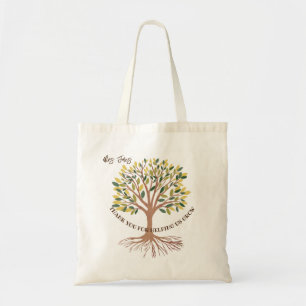 teacher tree thank you for helping us grow tote bag