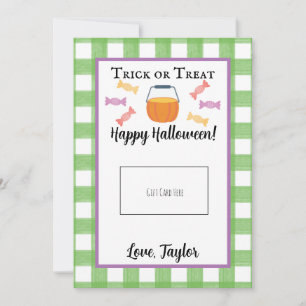 Teacher Trick or Treat Halloween Gift Card Holder
