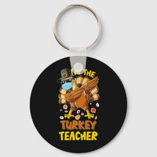 Teacher Turkey Matching Family Group Thanksgiving Key Ring