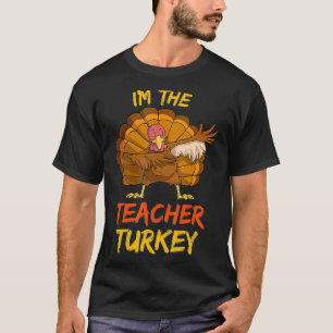 Teacher Turkey Matching Family Group Thanksgiving T-Shirt