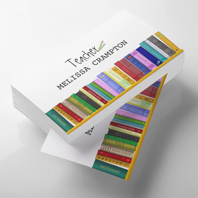 Teacher | Tutor HomeSchool Education Business Card (Creator Uploaded)