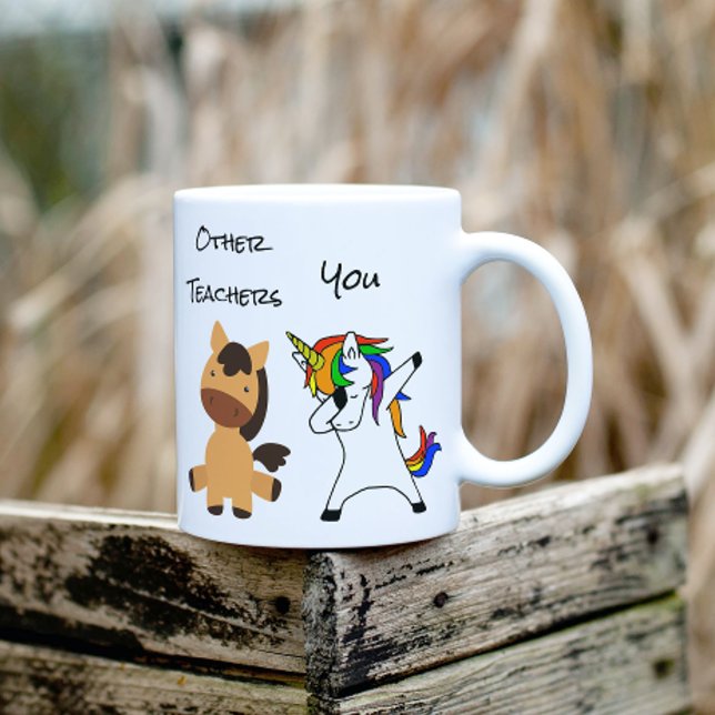 Teacher Unicorn Horse Funny Gift Teaching Coffee Mug (Creator Uploaded)