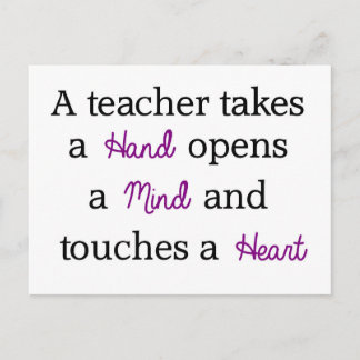 Teacher Unique Quote Gift Postcard