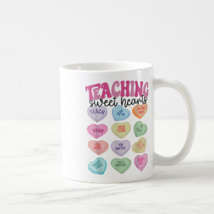 Teacher Valentine Day Retro Teaching Sweethearts C Coffee Mug