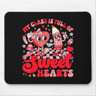 Teacher Valentine Day Shirt My Cl Is Full Of Sweet Mouse Mat