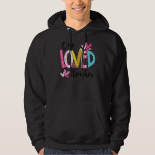 Teacher Valentine One Loved Teacher Happy Valentin Hoodie