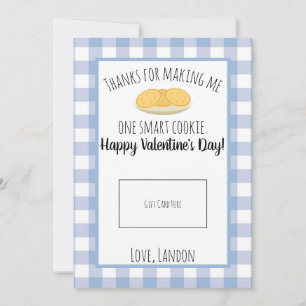 Teacher Valentine Smart Cookie Gift Card