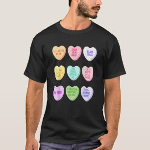 Teacher Valentines Day Conversation Heart School T-Shirt