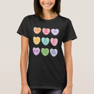  Teacher Valentines Day Conversation Heart School T-Shirt