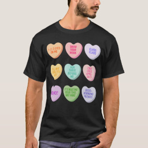 Teacher Valentines Day Conversation Heart School T-Shirt