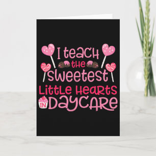 Teacher Valentines Day T Shirt Cute Daycare Teache Card