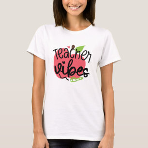 Teacher Vibes Apple T-Shirt