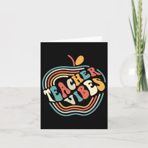 Teacher Vibes Retro First 1st Day Of School Byck T Card