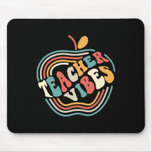 Teacher Vibes Retro First 1st Day Of School Byck T Mouse Mat