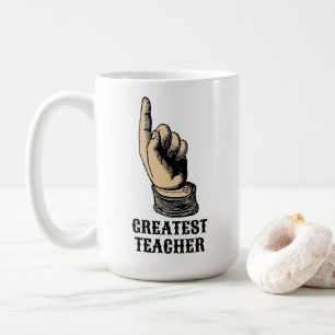 Teacher Victorian Era Pointing Hand Template Coffee Mug