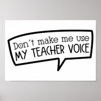 Teacher Voice Speech Bubble Education