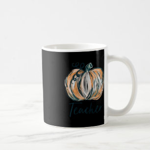 Teacher Watercolor Pumpkin Fall Thanksgiving Hallo Coffee Mug