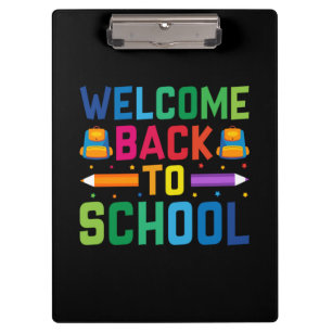 Teacher Welcome Back To School Clipboard