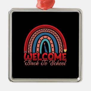 Teacher Welcome Back To School Metal Tree Decoration