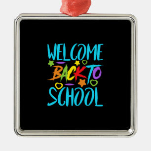 Teacher Welcome Back To School Metal Tree Decoration
