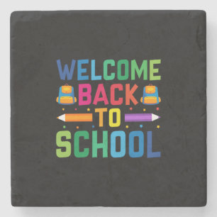 Teacher Welcome Back To School Stone Coaster
