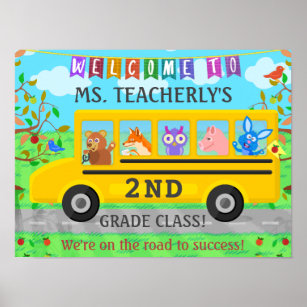 Teachers Welcome Back To School Posters Prints Zazzle Uk