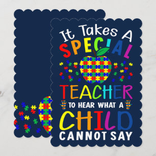 Teacher Who Hair What Child Can Not Say Thank You Card