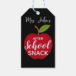 teacher wine, drink, beer After school snack Gift Tags
