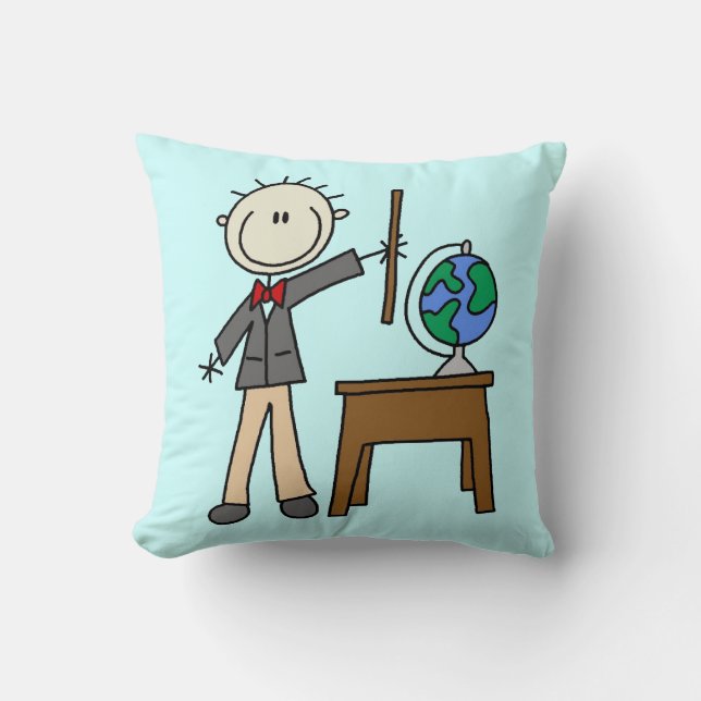Teacher With Globe Cushion (Front)