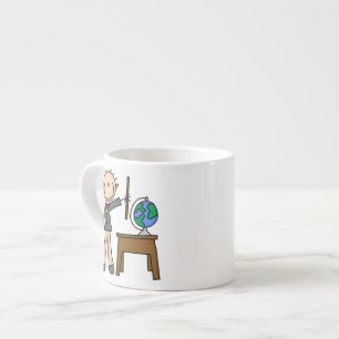 Teacher With Globe Espresso Cup
