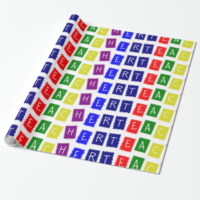 Teacher Wrapping Paper (Unrolled)
