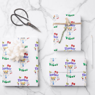 Teacher Wrapping Paper Sheet