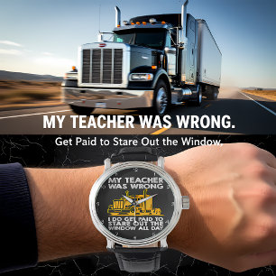 Teacher Wrong: Paid To Stare Window Watch
