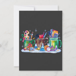 Teacher Xmas   Cup Merry Teacher Card